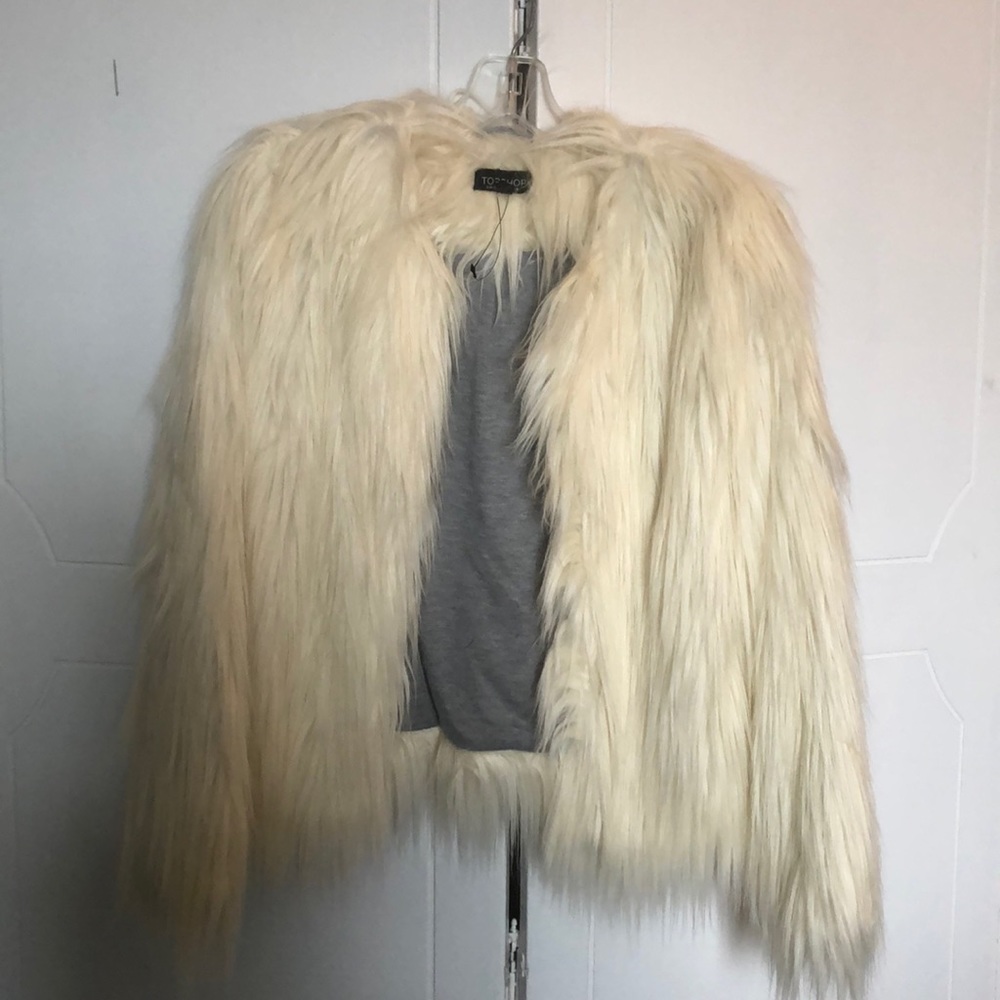 Topshop faux fur jacket